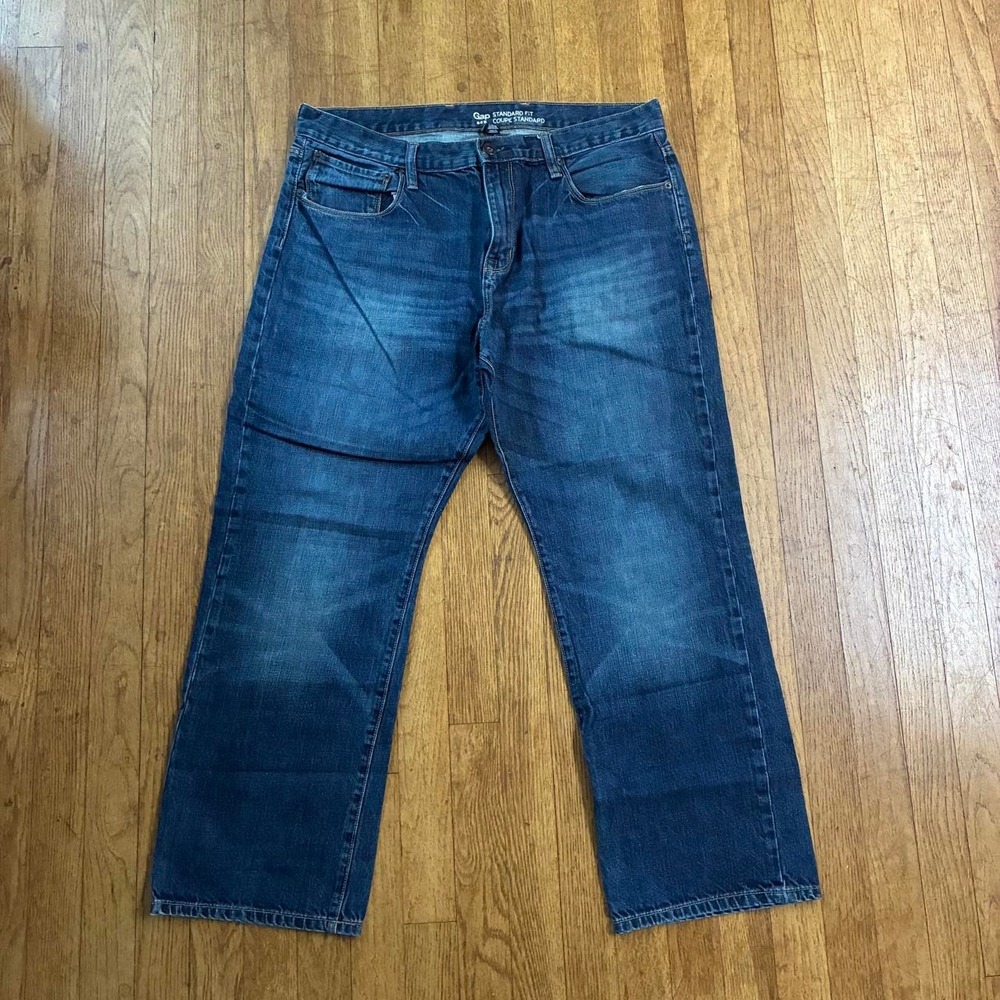 Gap Standard Fit Straight Leg Denim Jeans Mens 36x30 Blue Classic Five Pocket